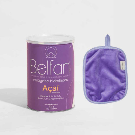 Toalla Desmaquillante + Colágeno Hidrolizado Belfan Acaí