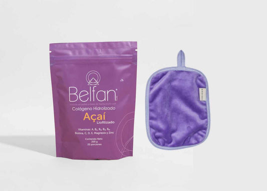 Toalla Desmaquillante + Colágeno Hidrolizado Belfan Acaí